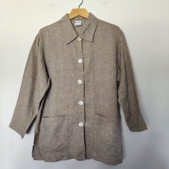 Gerties Linen Button Down Shirt - Picture 1 of 6